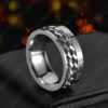 3345132915436.jpg Titanium Steel Roman Letter Ring – Rotatable Chain Spinner Ring for Men & Couples