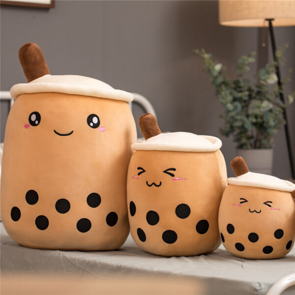 Bubble Tea Plush Pillow – Soft Stuffed Boba Drink Toy Cushion Gift