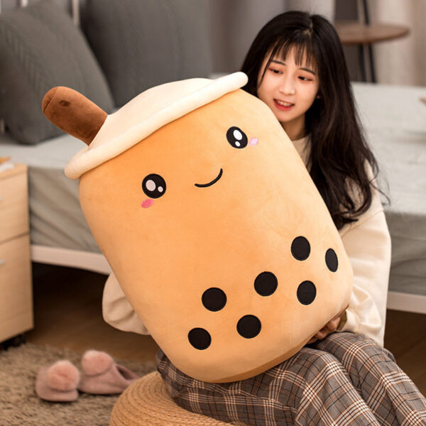 Bubble Tea Plush Pillow – Soft Stuffed Boba Drink Toy Cushion Gift